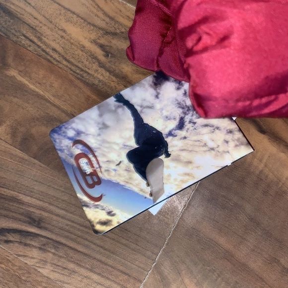 CB Sport Merlot/White/Navy Fleece Puffer Jacket - Picture 7 of 10